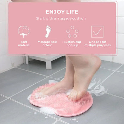 AquaScrub 1+1 GRATIS: Halkfri Duschskrubbmatta Helkropps Exfolierande Borste