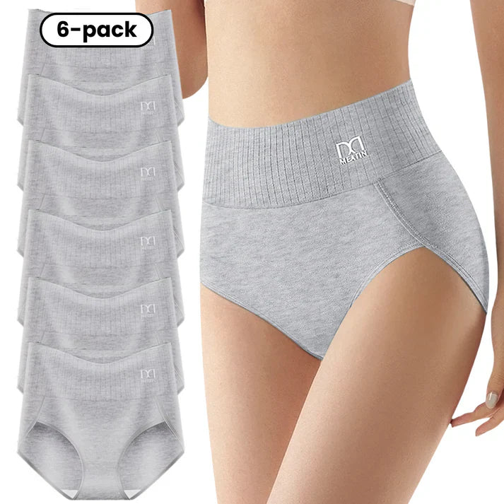 Lisa™ | 6-pack andningsbara och bekväma trosor med hög midja och magstöd
