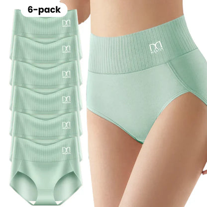 Lisa™ | 6-pack andningsbara och bekväma trosor med hög midja och magstöd