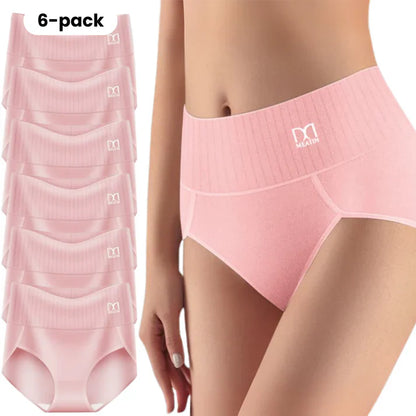 Lisa™ | 6-pack andningsbara och bekväma trosor med hög midja och magstöd