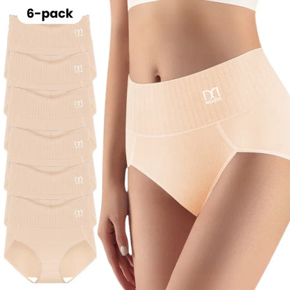 Lisa™ | 6-pack andningsbara och bekväma trosor med hög midja och magstöd