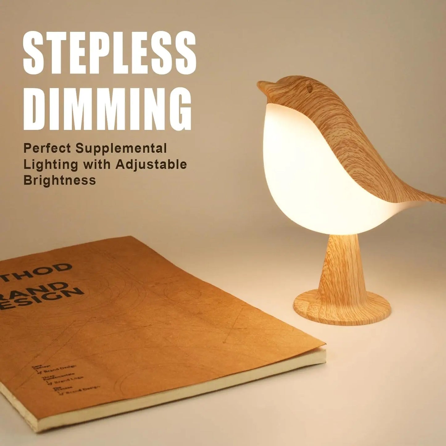 Ledsen™ BirdLamp - Bärbar Fjärrstyrd LED-Natt Ljus Sängen Fågel Lampa