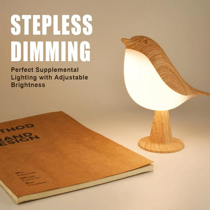 Ledsen™ BirdLamp - Bärbar Fjärrstyrd LED-Natt Ljus Sängen Fågel Lampa