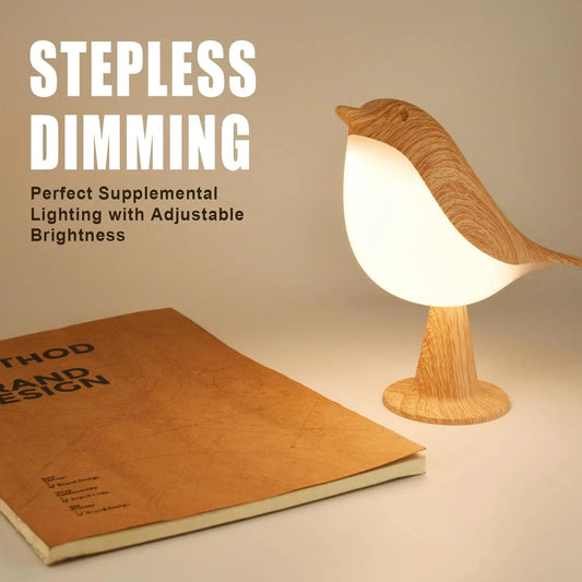 Ledsen™ BirdLamp - Bärbar Fjärrstyrd LED-Natt Ljus Sängen Fågel Lampa