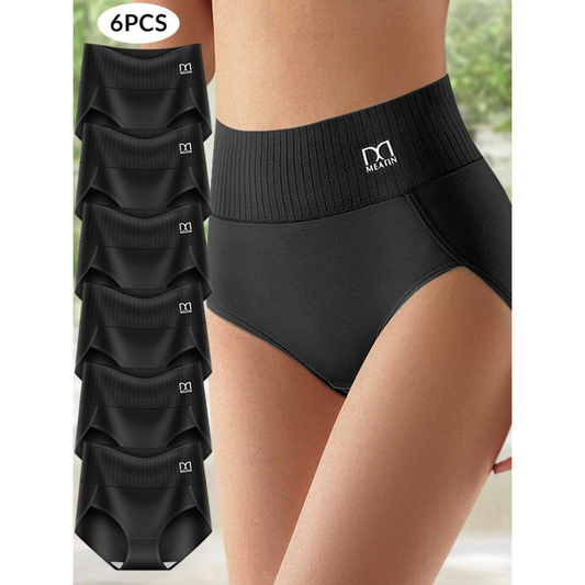 Lisa™ | 6-pack andningsbara och bekväma trosor med hög midja och magstöd